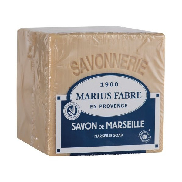 MARIUS FABRE - Savon de marseille blanc filmé sans palme 600g