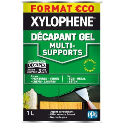 Xylophène Décapant Gel Multi-Supports 1L Format Eco