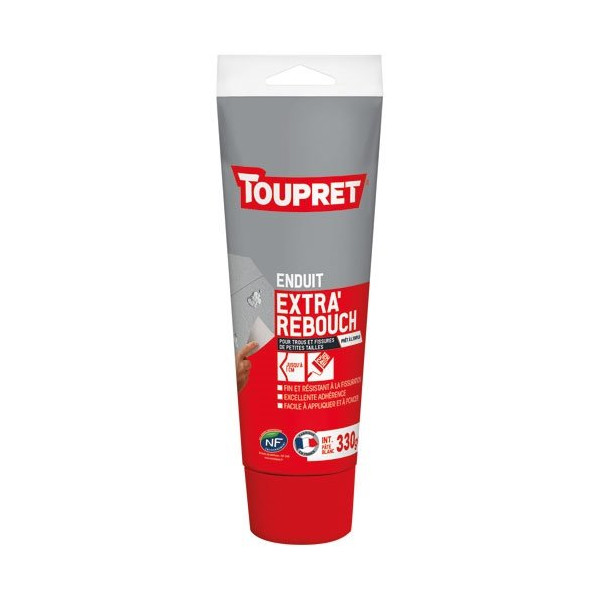 TOUPRET - Enduit de rebouchage intérieur - Blanc - 330 g