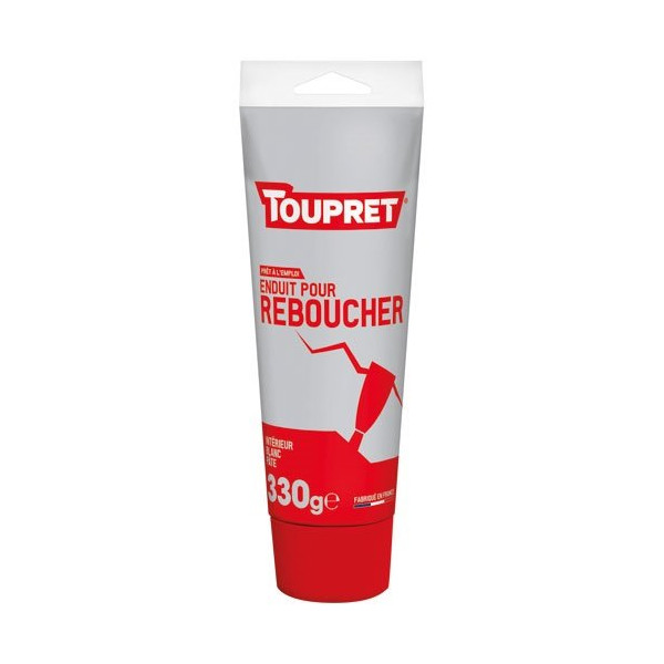 TOUPRET - Enduit de rebouchage intérieur - Blanc - 330 g