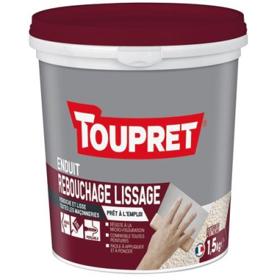 Enduit de Rebouchage Lissage 2en1 pâte 1,5kg