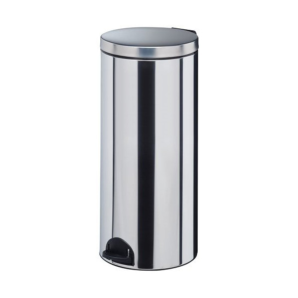 ROSSIGNOL - Poubelle à pédale 30 L Inox - Élora