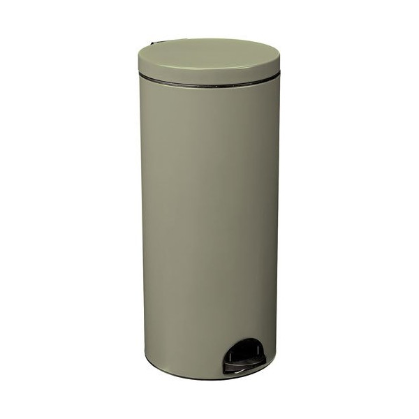 ROSSIGNOL - Poubelle à pédale 30 L Gris Ciment - Élora