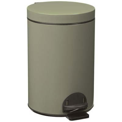 POUBELLE ELORA 14L GRIS VERT MAT LISSE