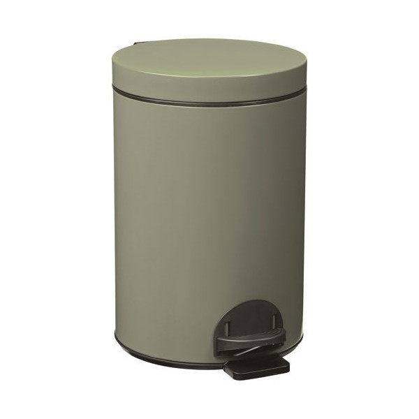 ROSSIGNOL - Poubelle à pédale 14 L Gris Ciment - Élora