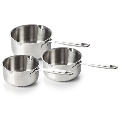 CASSEROLES X3 16 18 20CM MAESTRO INOX