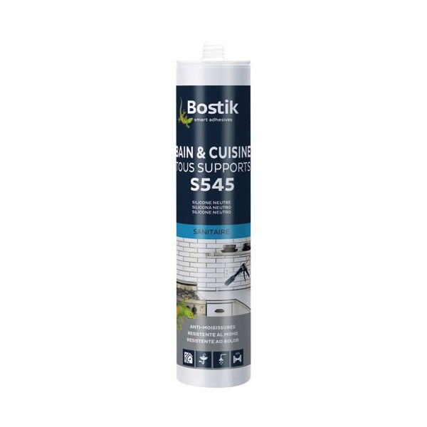 BOSTIK - Mastic bain cuisine S545 blanc 300ml