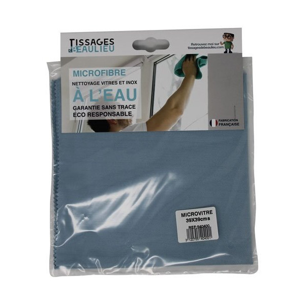 TISSAGES DE BEAULIEU - Lavette vitrage microvitre 39x39cm