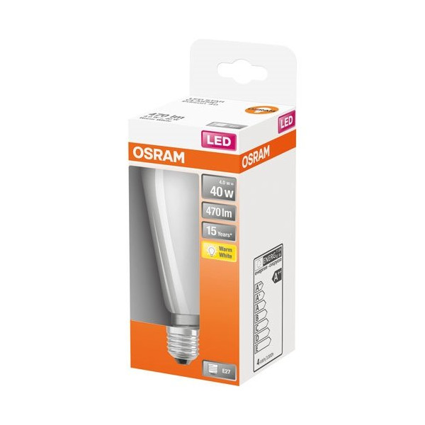 OSRAM - Led edison dépolie filament 4.5w e27 chaud bte 1