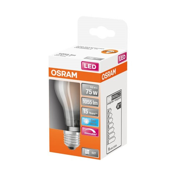 OSRAM - Led standard verre dépoli variable 9w e27 froid boite 1