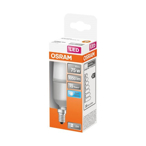 OSRAM - Led stick dépoli avec radiateur 10w e14 froid boite 1