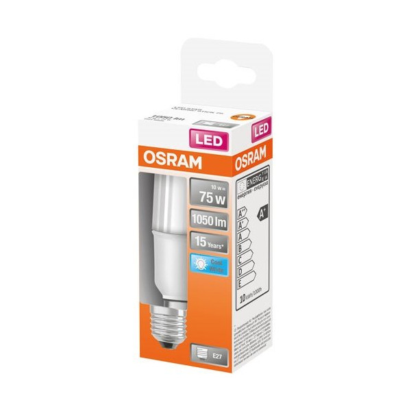 OSRAM - Led stick dépoli avec radiateur 10w e27 froid boite 1
