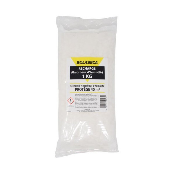 BOLASECA - Recharge absorbeur d'humidité sachet 1 kg