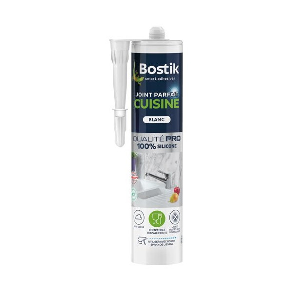 BOSTIK - Bostik joint parfait cuisine blanc cartouche 280ml