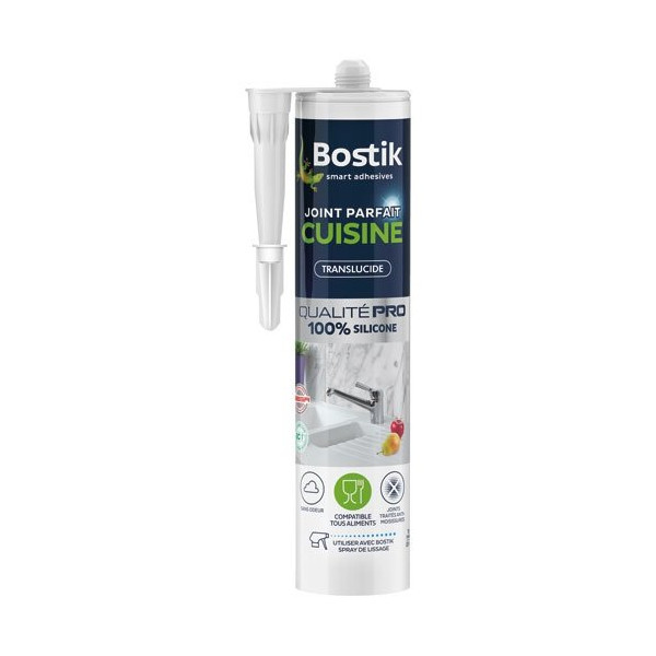 BOSTIK - Joint parfait cuisine translucide cartouche 280ml