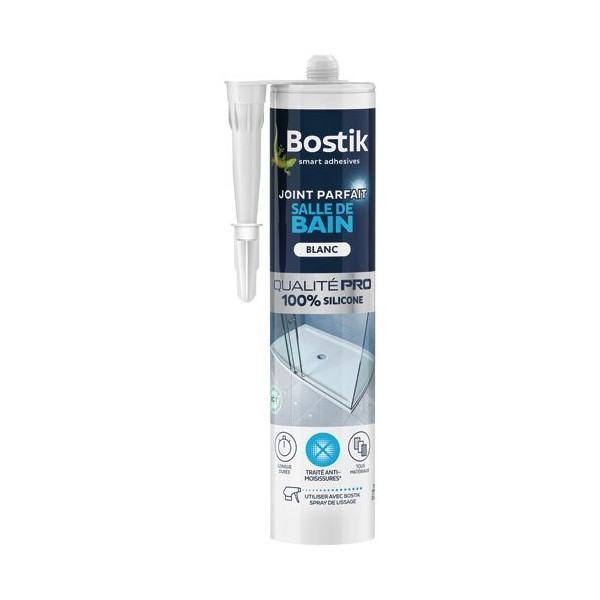 BOSTIK - Joint parfait salle de bain blanc cartouche 280ml