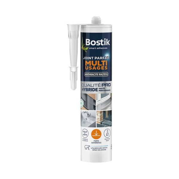 BOSTIK - Joint parfait multiusages gris cartouche 280ml