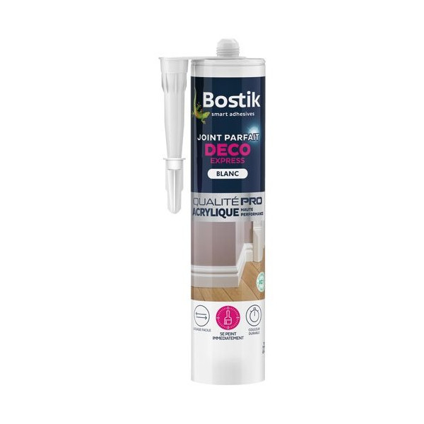 BOSTIK - Joint parfait décoexpress blanc cartouche 280ml
