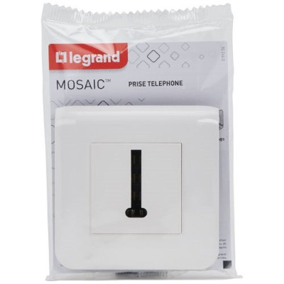 PRISE TEL T CPL VIS BLC MOSAIC