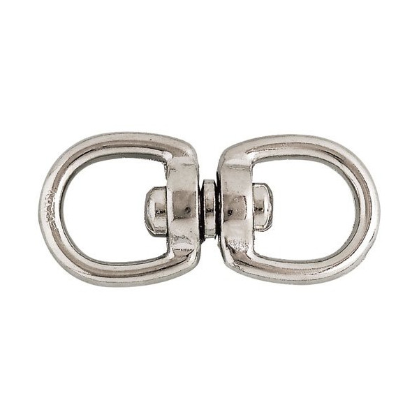 CHAPUIS - Touret double zamak nickelé fil Ø5.5mm 40kg blister 1