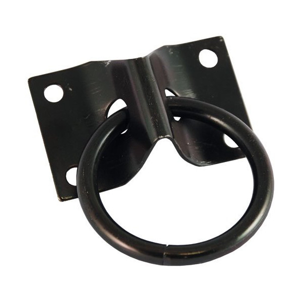 CHAPUIS - Platine 70x45mm avec anneau acier zingué noir Ø7mm uc1