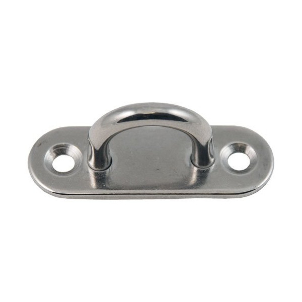 CHAPUIS - Platine à oeil acier inoxydable 60x20mm Øfil 6mm 410KG uc2