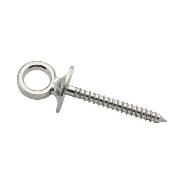 CHAPUIS - Piton à oeil vis bois acier inox. Øfil 8mm long.80mm uc2