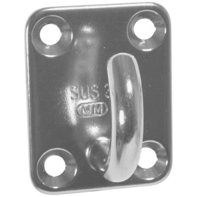 PLATINE RECT.CROCHETS 35X40MM x2