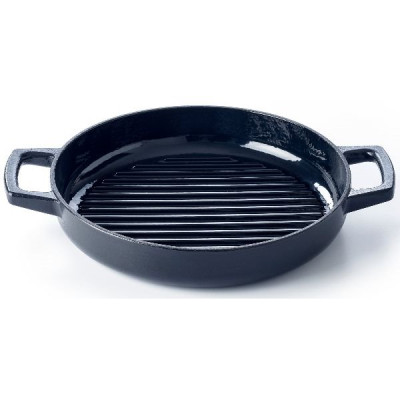 POELE GRILL FONTE D.28CM NORI