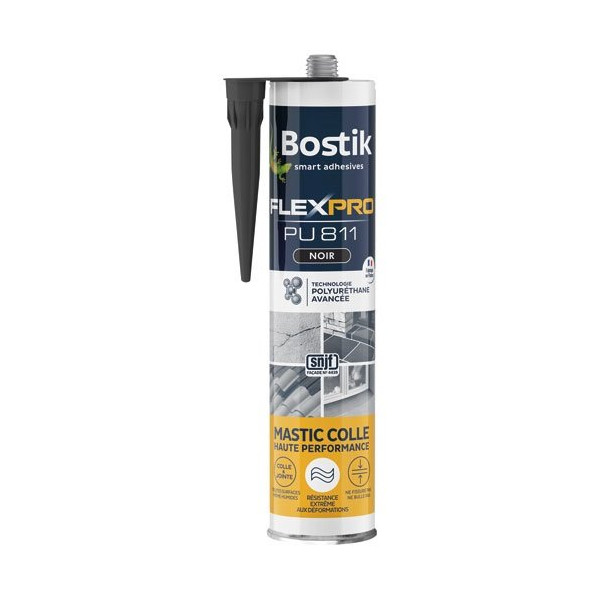 BOSTIK - Mastic colle Flexpro PU811 noir 300 mL