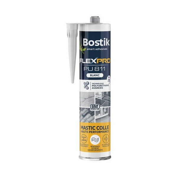 BOSTIK - Mastic colle flexpro PU811 blanc 300ml