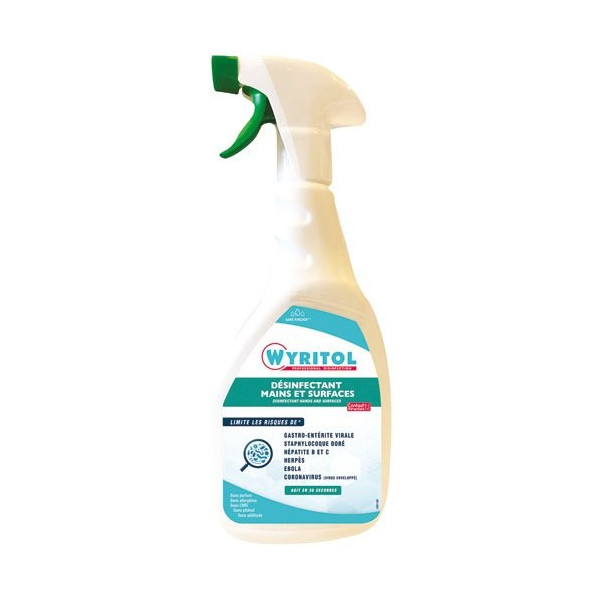 WYRITOL - Wyritol spray desinfectant mains et surfaces 750ml