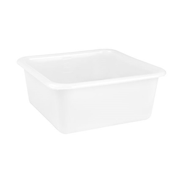 ALUMINIUM ET PLASTIQ - Cuvette carrée 32cm 9.5l blanc alimentaire