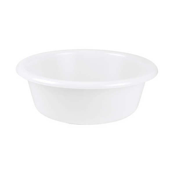 ALUMINIUM ET PLASTIQ - Cuvette ronde 36cm 6.5l blanc alimentaire