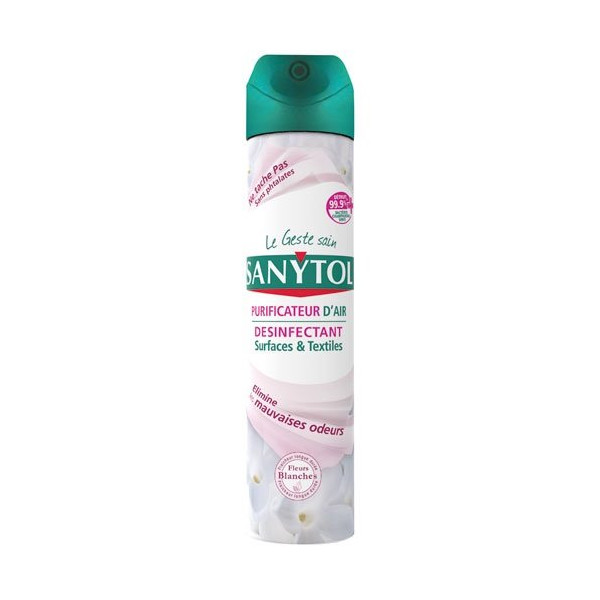 SANYTOL - Sanytol purificateur air désinfectant surface/textiles 300ml
