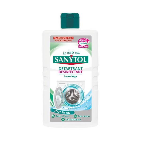 SANYTOL - Sanytol détartrant désinfectant lave linge 250ml
