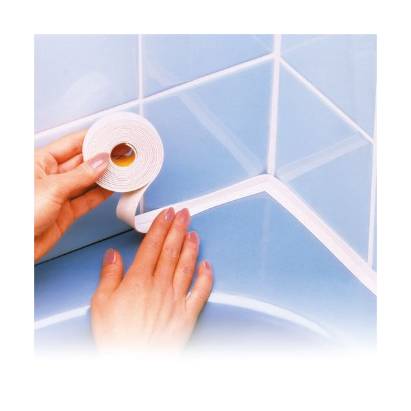 RAYEN - Joint d'étanchéité préformé salle de bains 3mx30mm blanc