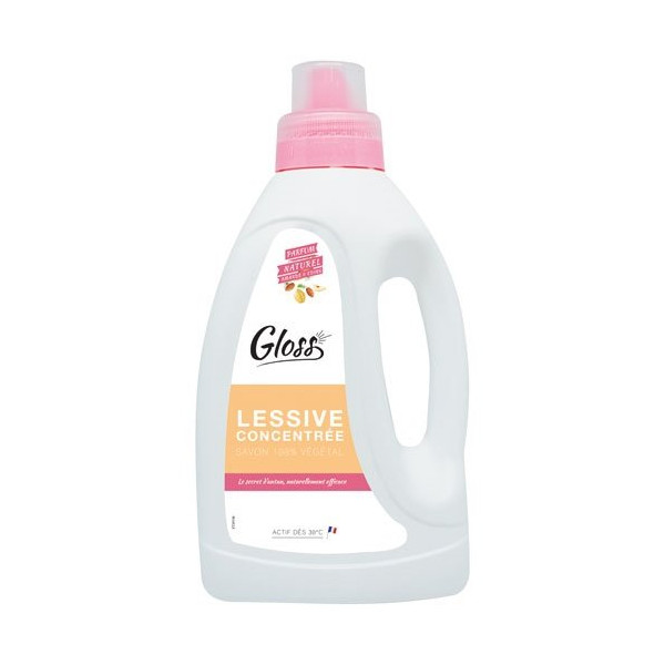 GLOSS - Gloss lessive au savon végétal amande et coing 750ml