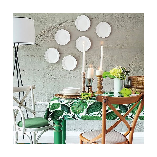 D-C-TABLE - Nappe toile ciree ronde manhattan java 150cm