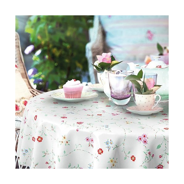 D-C-TABLE - Nappe ronde manhattan bella creme 150cm