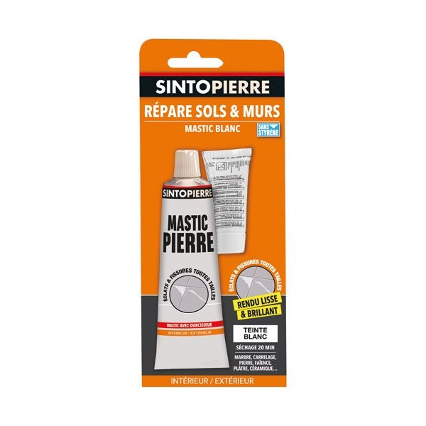 SINTO - Sintopierre repare sols et murs 100g blanc