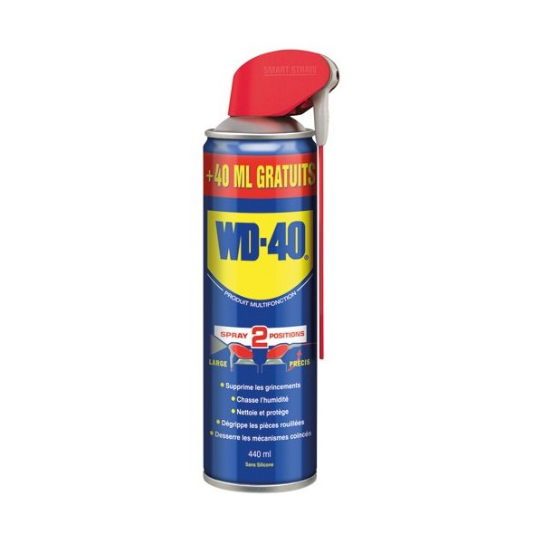 WD 40 - Lubrifiant double spray 400 mL + 40 mL gratuits