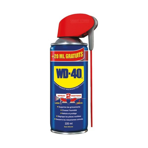 WD 40 - Lubrifiant double spray 200 mL + 20 mL gratuits