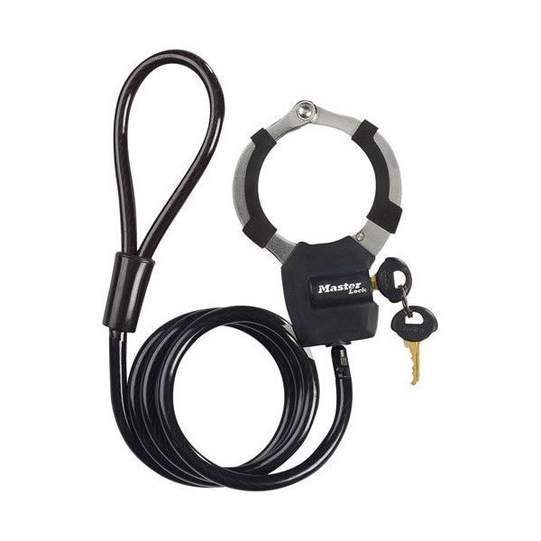 MASTER LOCK - Antivol câble a clé avec menotte street cuff 1m x 8mm