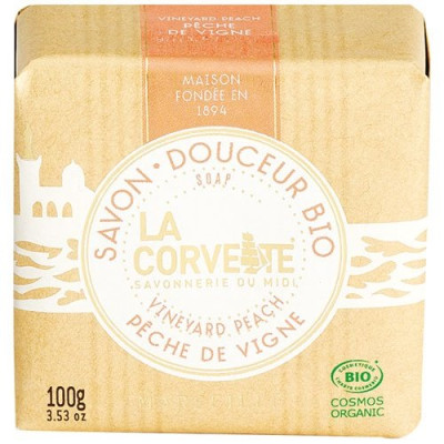 SAVON DOUCEUR BIO PECHE DE VIGNE 100G (Vendu par 1)