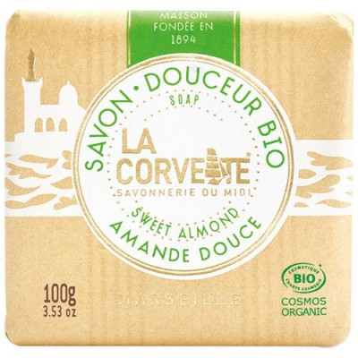 SAVON DOUCEUR BIO AMANDE DOUCE 100G (Vendu par 1)