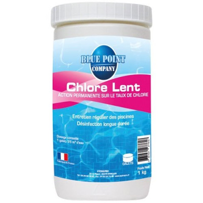 CHLORE LENT 1KG GALETS DE 125G (Vendu par 1)