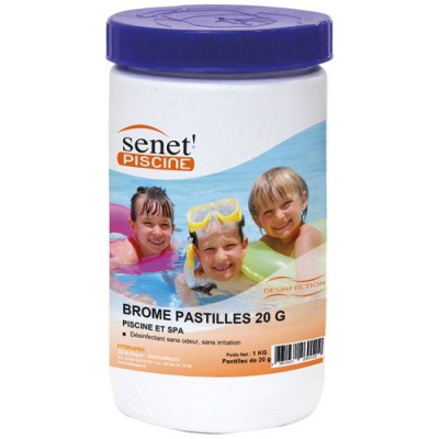 BROME DESINFE. PASTILLE 20G BOITE 1KG (Vendu par 1)