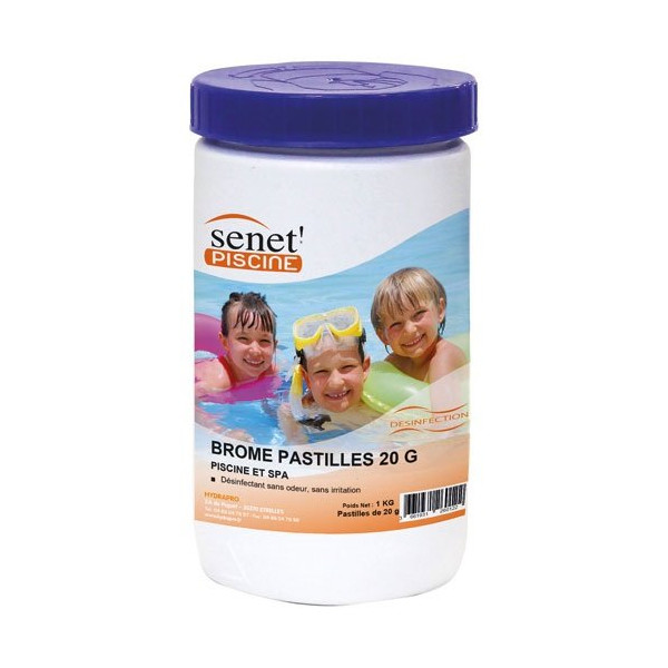 HYDRAPRO - Brome désinfectant pastilles 20g en boite de 1kg