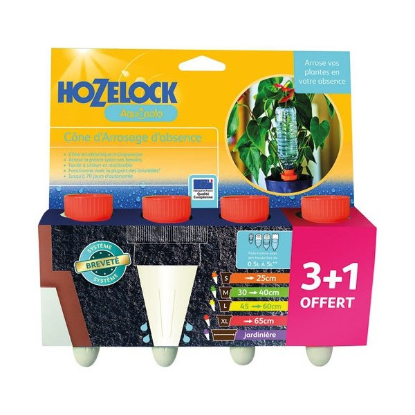 HOZELOCK - Cône arrosage ceramique Aquasolo orange x4 blister